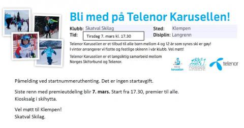 Telenorkarusell nr 3 den 7. mars