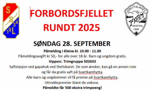 Forbordsfjellet rundt 